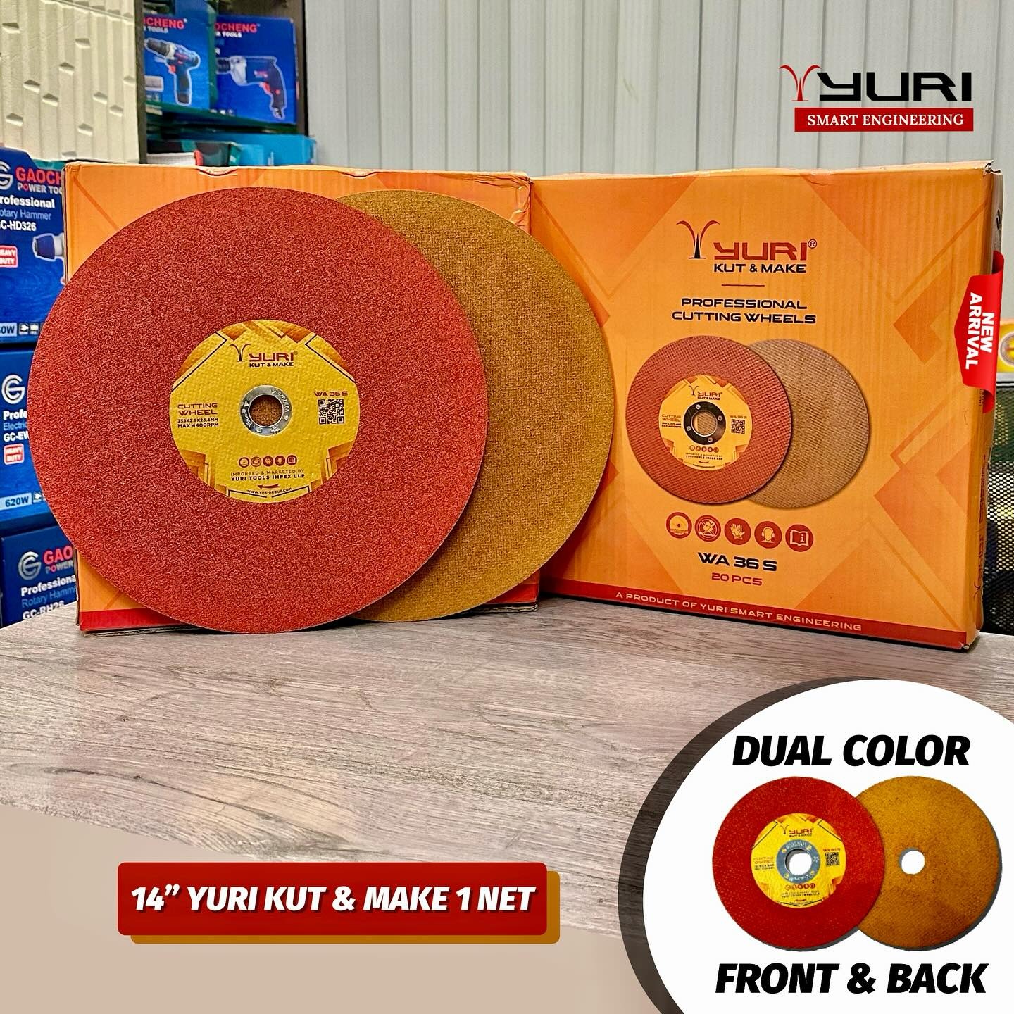 CUT OFF WHEEL 
 YURI KUT & MAKE
 1 NET